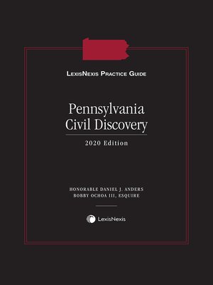 cover image of LexisNexis Practice Guide: Pennsylvania Civil Discovery